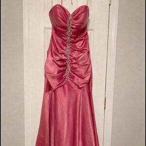Pink Mermaid Formal Gown